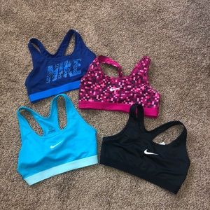 4 Nike sports bras!!